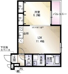 フジパレス桜井四丁目　A棟の物件間取画像